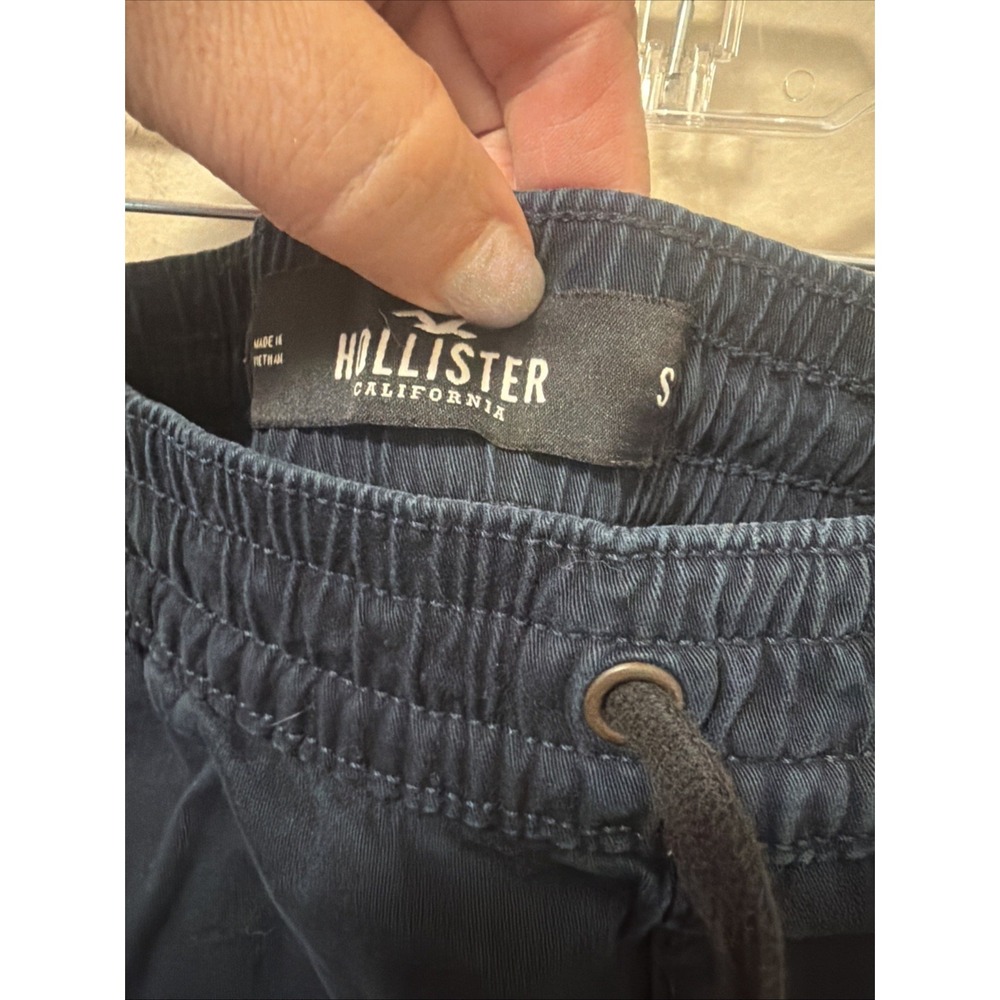 Hollister Women's Jogger Pants Small Navy Drawstring High Rise Casual - Picture 3 of 5